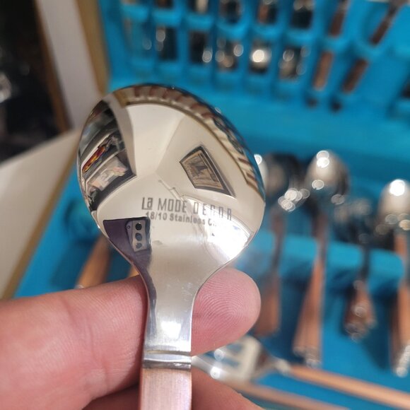 Complete 8PC Stainless Steel Flatware By LaMode Decor - Picture 7 of 7